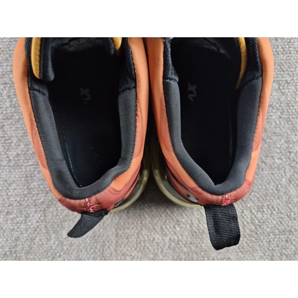Nike Air Max 720 Sunset Sneakers Men's Sz US 8 Orange/Black Shoes AO2924-800